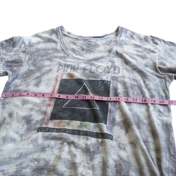 Pink Floyd Dark Side of the Moon Oversized Distressed Tie-Dyed Tee - Picture 10 of 14